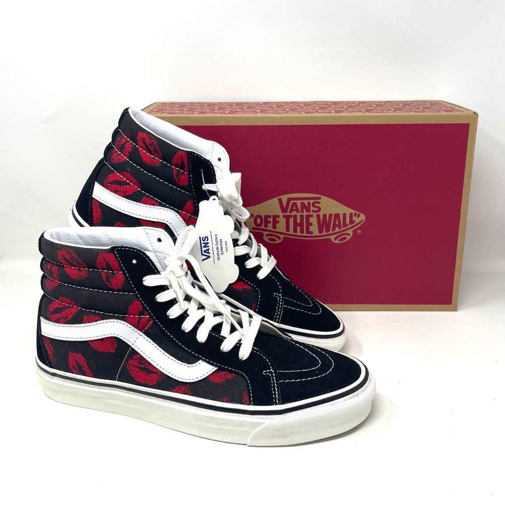Vans Sk8 Hi 38 Dx Choes Men's Size Skate Red High Top Canvas Suede VN0A38GF45T - Picture 9 of 11